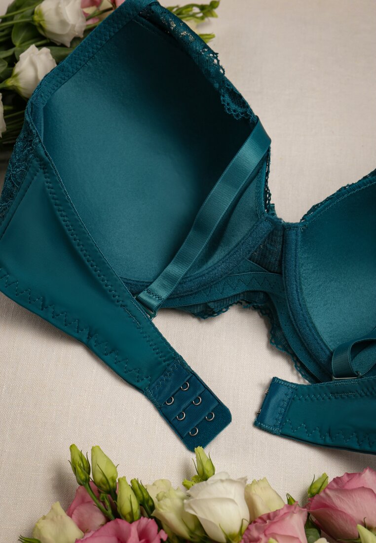 Zielony Biustonosz Koronkowy Eirerise