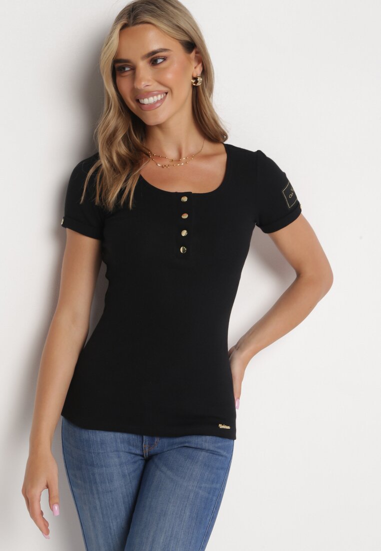 Czarny T-shirt Jocela