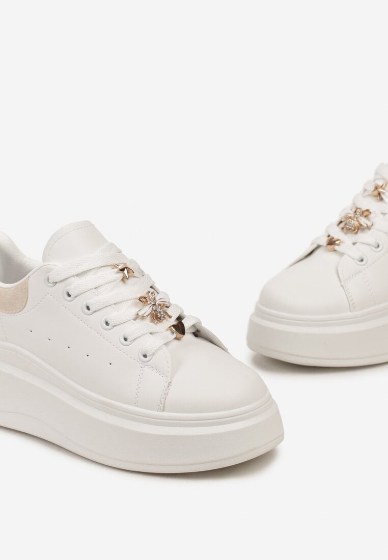 Biało-Beżowe Sneakersy Loaries