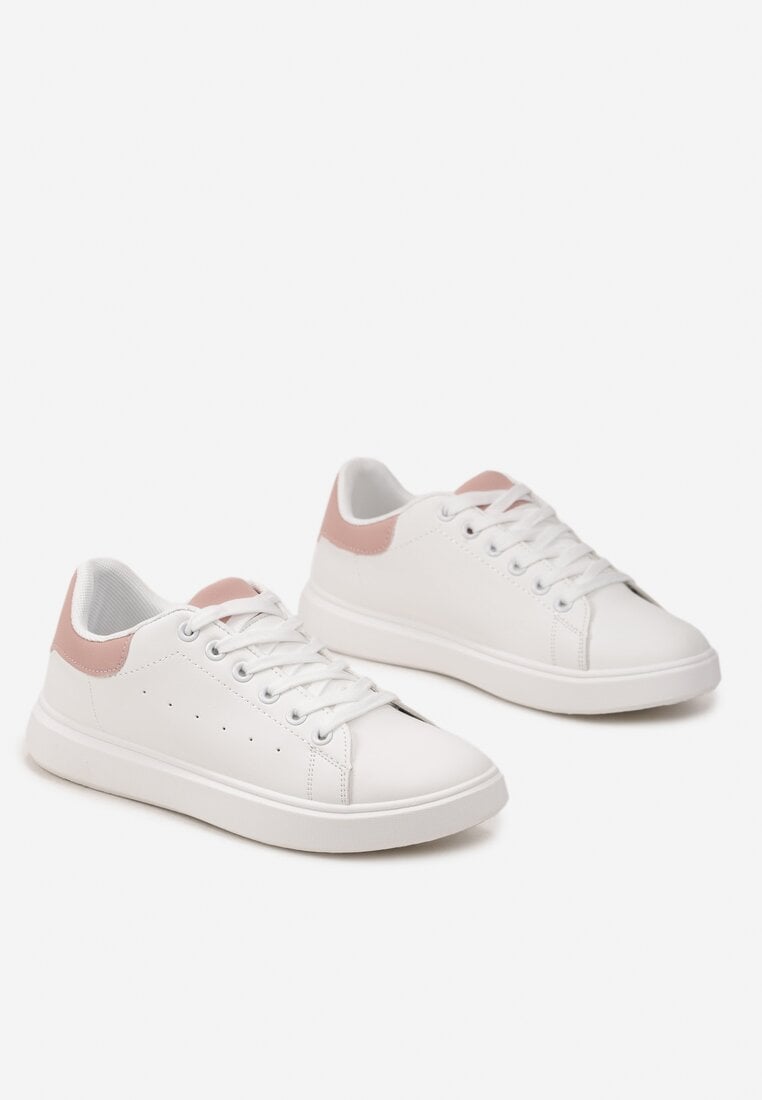 Biało-Różowe Sneakersy Zylvana