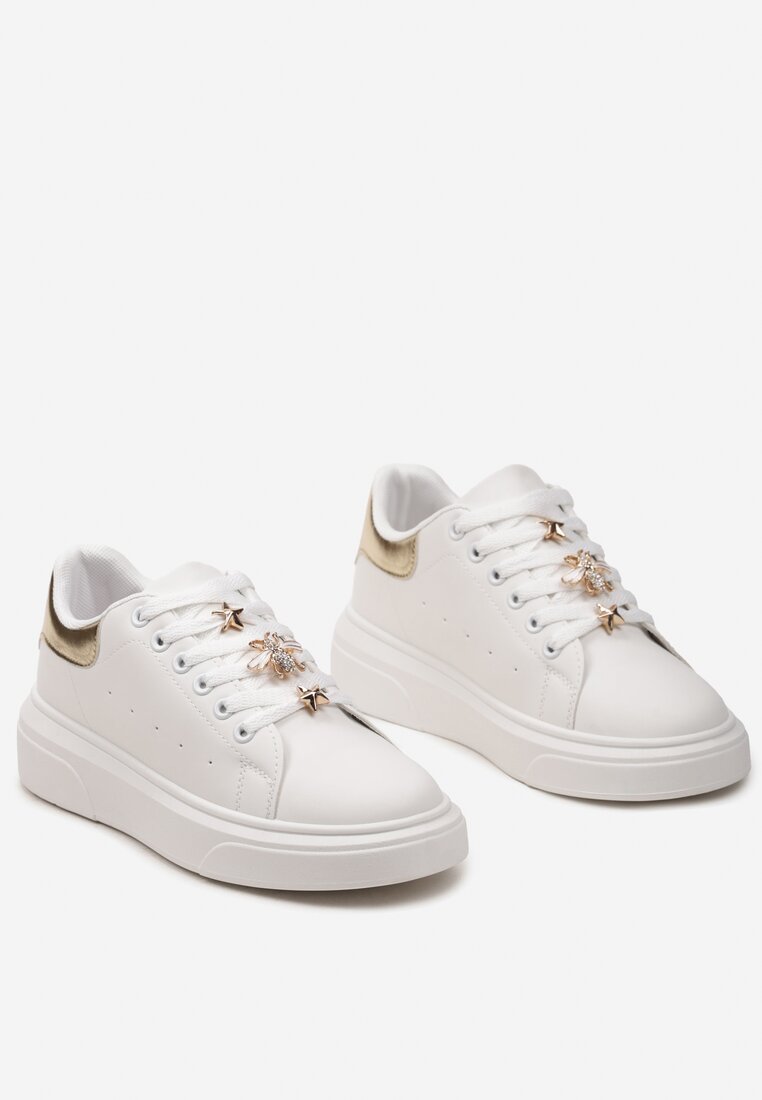 Biało-Złote Sneakersy Arigsta