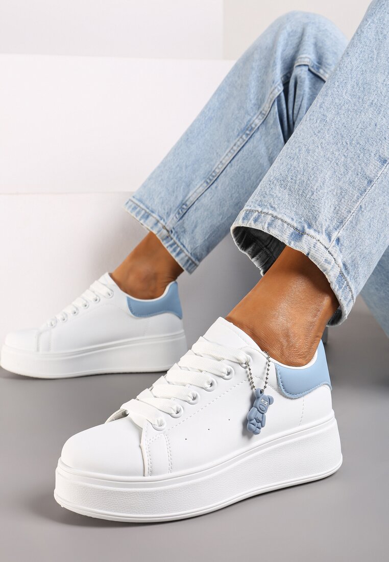 Biało-Niebieskie Sneakersy Nevishiia