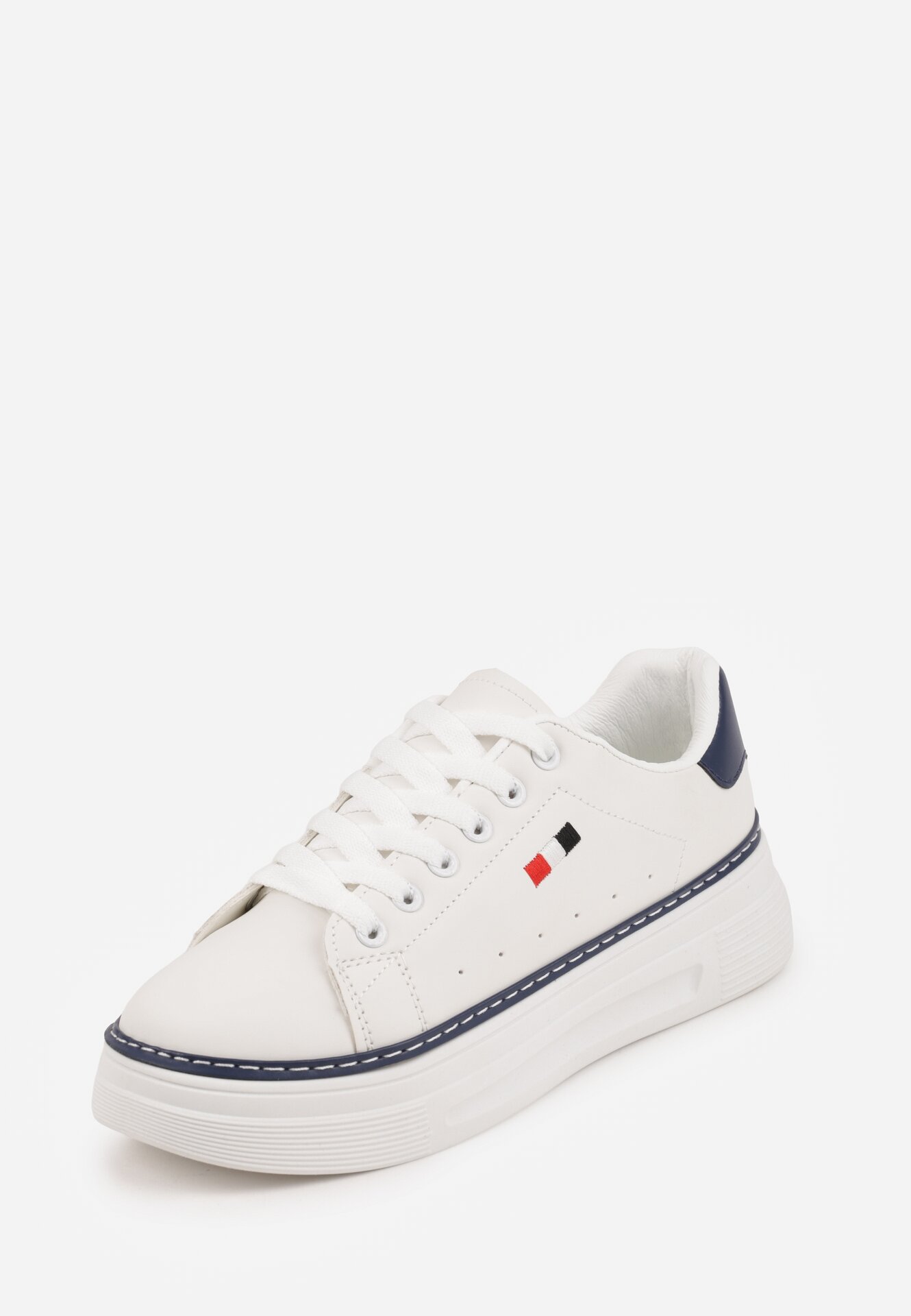 Sneakers Alb cu bleumarin