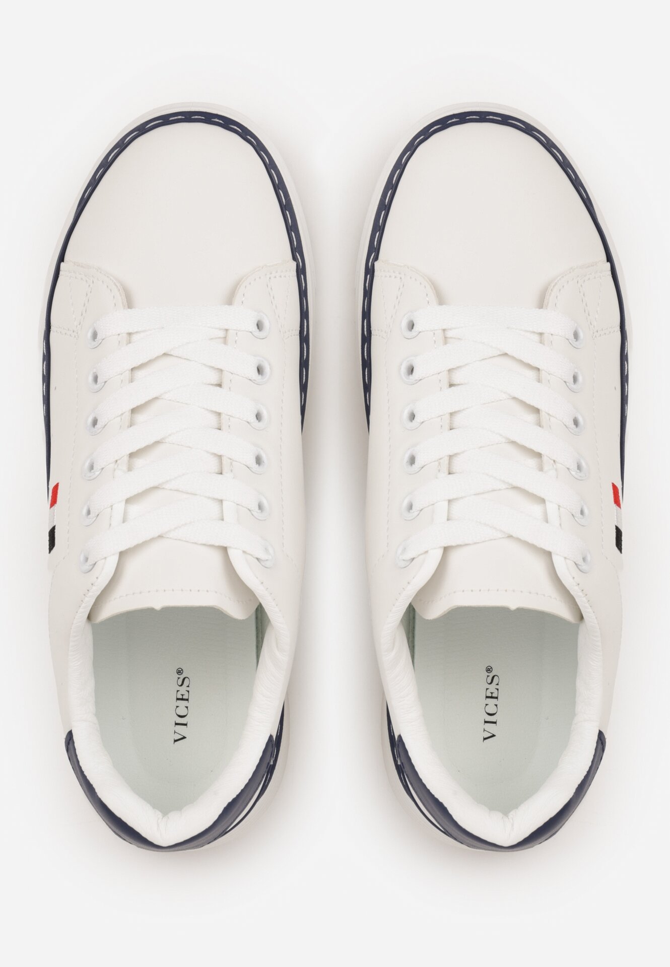 Sneakers Alb cu bleumarin