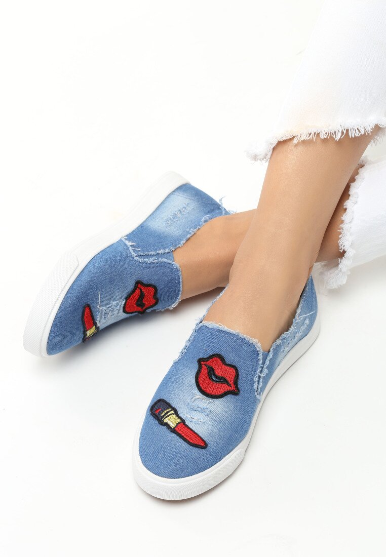 Kobaltowe Slip On Kissy