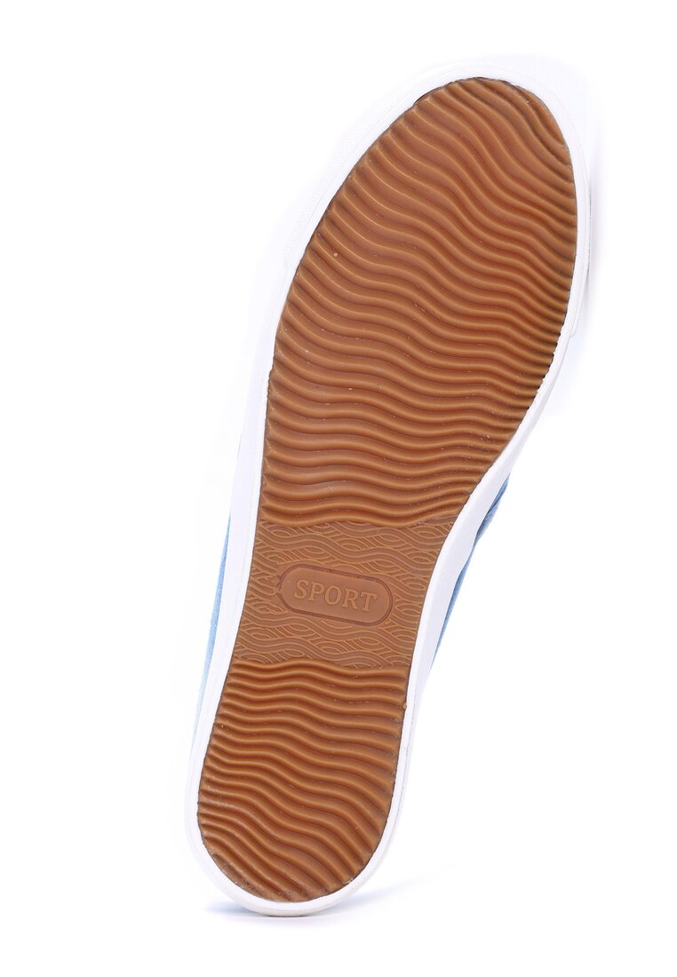 Niebieskie Slip On Roses