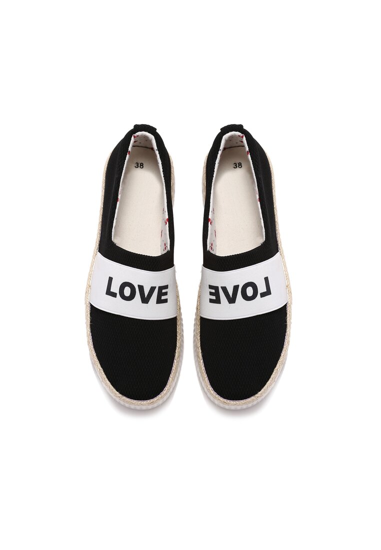 Czarne Slip On Loope
