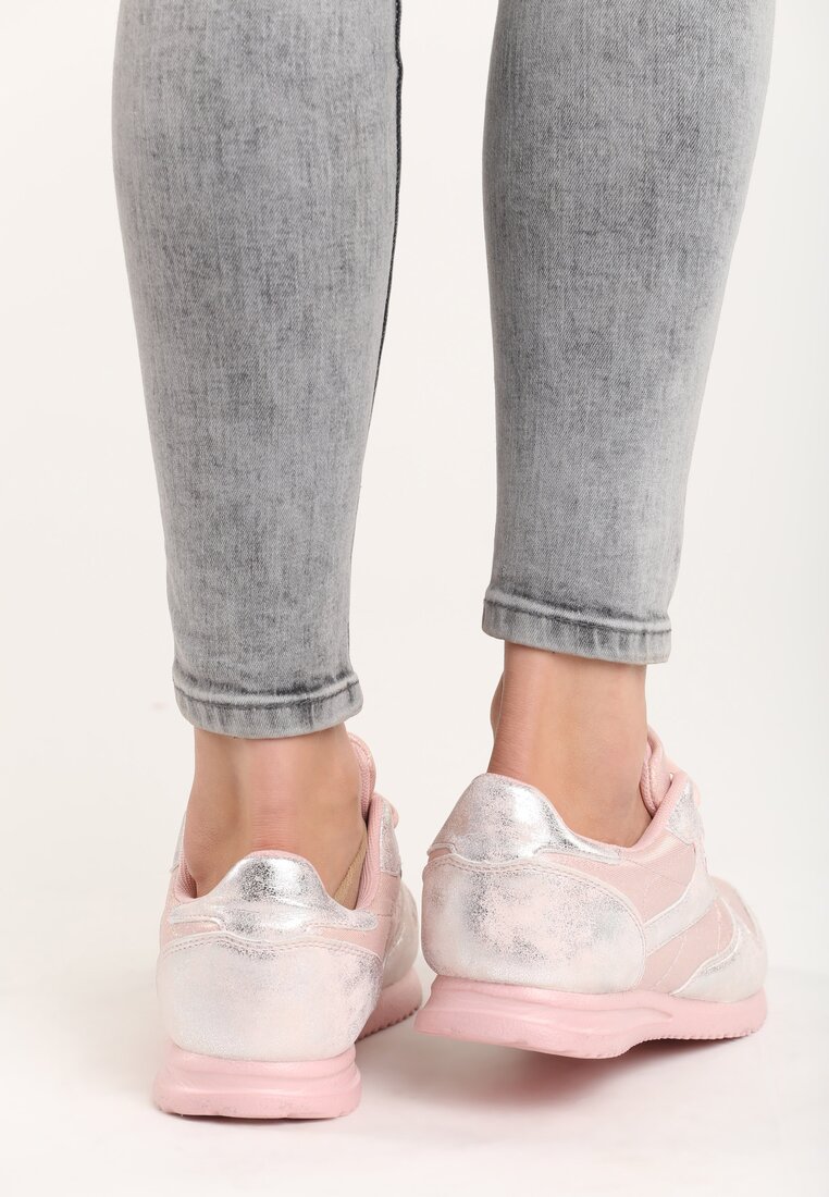 Różowe Buty Sportowe Silver Dust