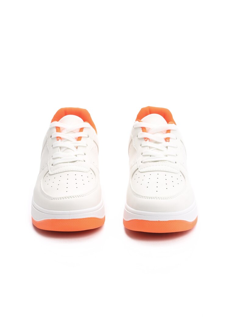 Biało-Pomarańczowe Buty Sportowe Virtuosity
