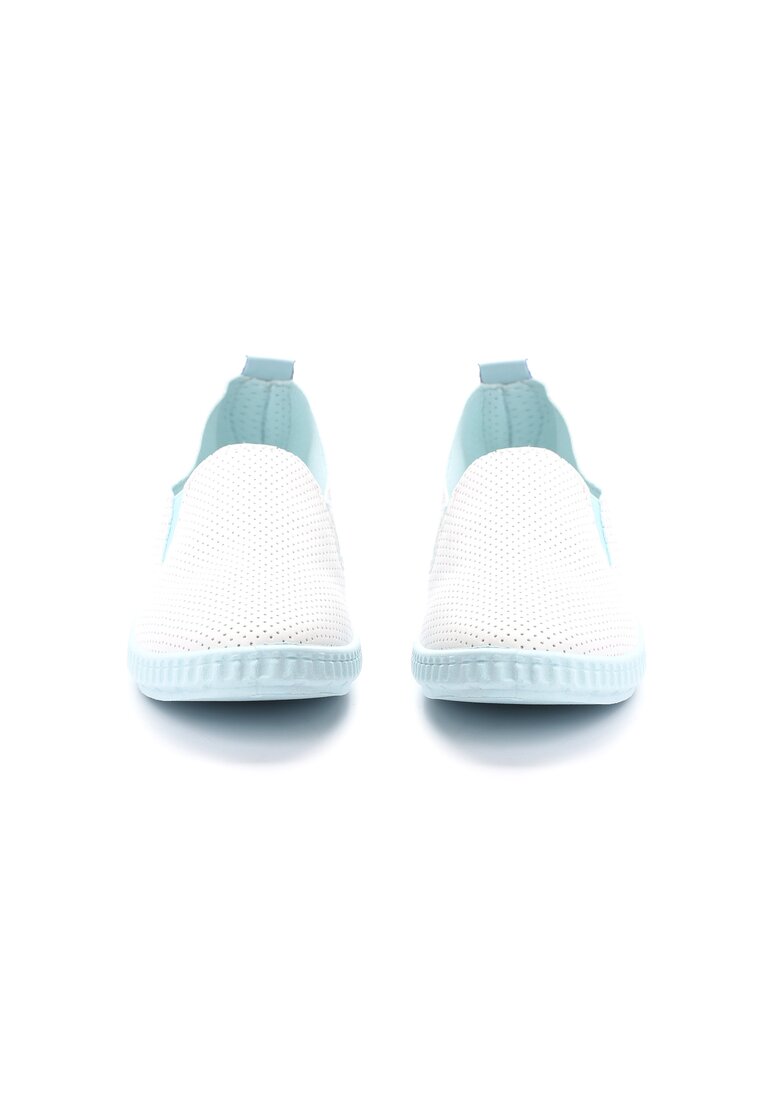 Biało-Niebieskie Slip On Thrillers