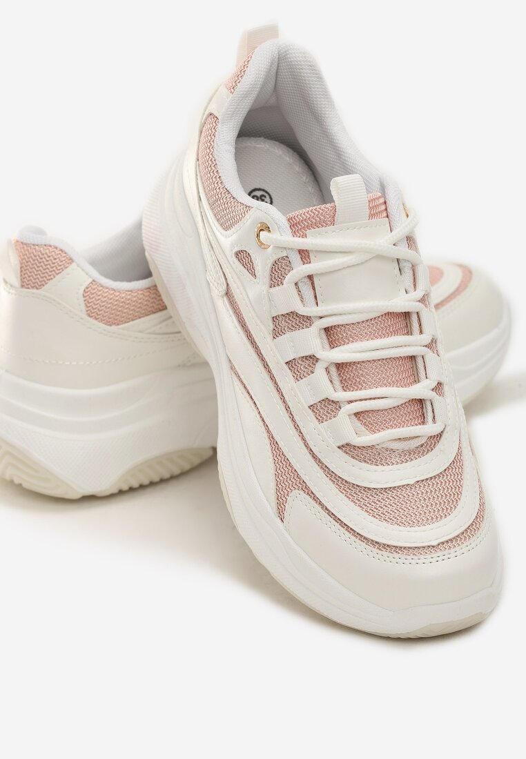 Biało-Różowe Sneakersy White City