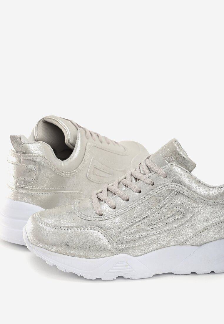 Srebrne Sneakersy Cannet