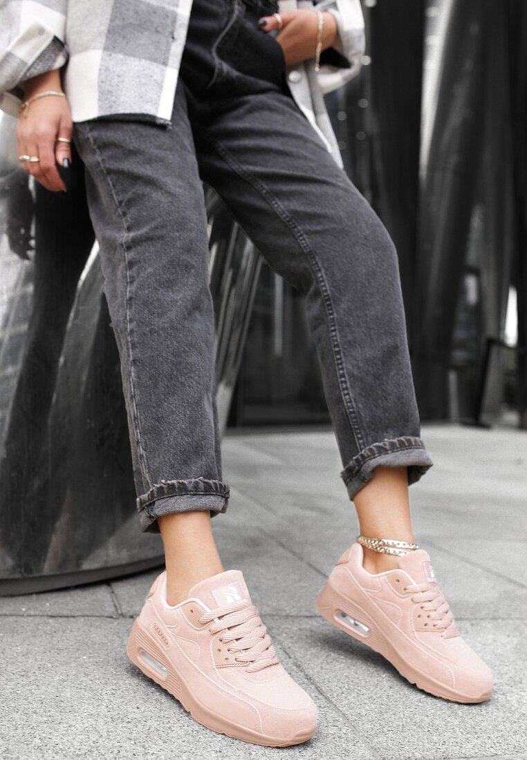 Różowe Sneakersy Vintage Nilda