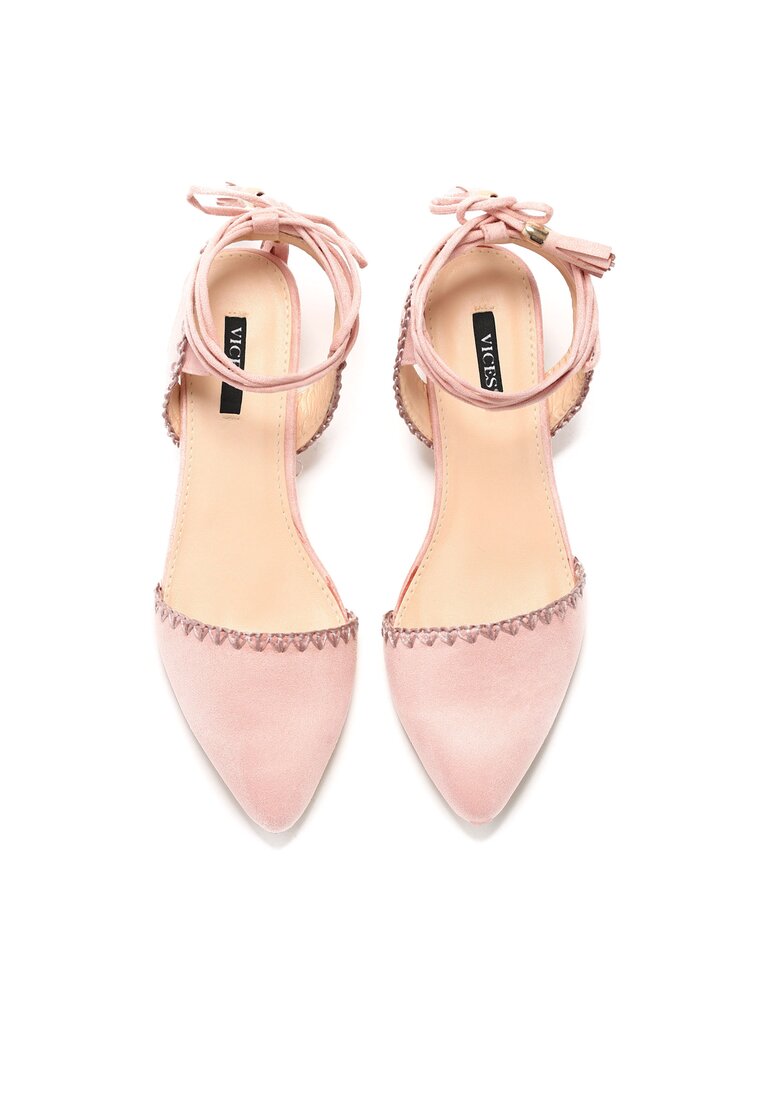 Różowe Sandały Stiletto