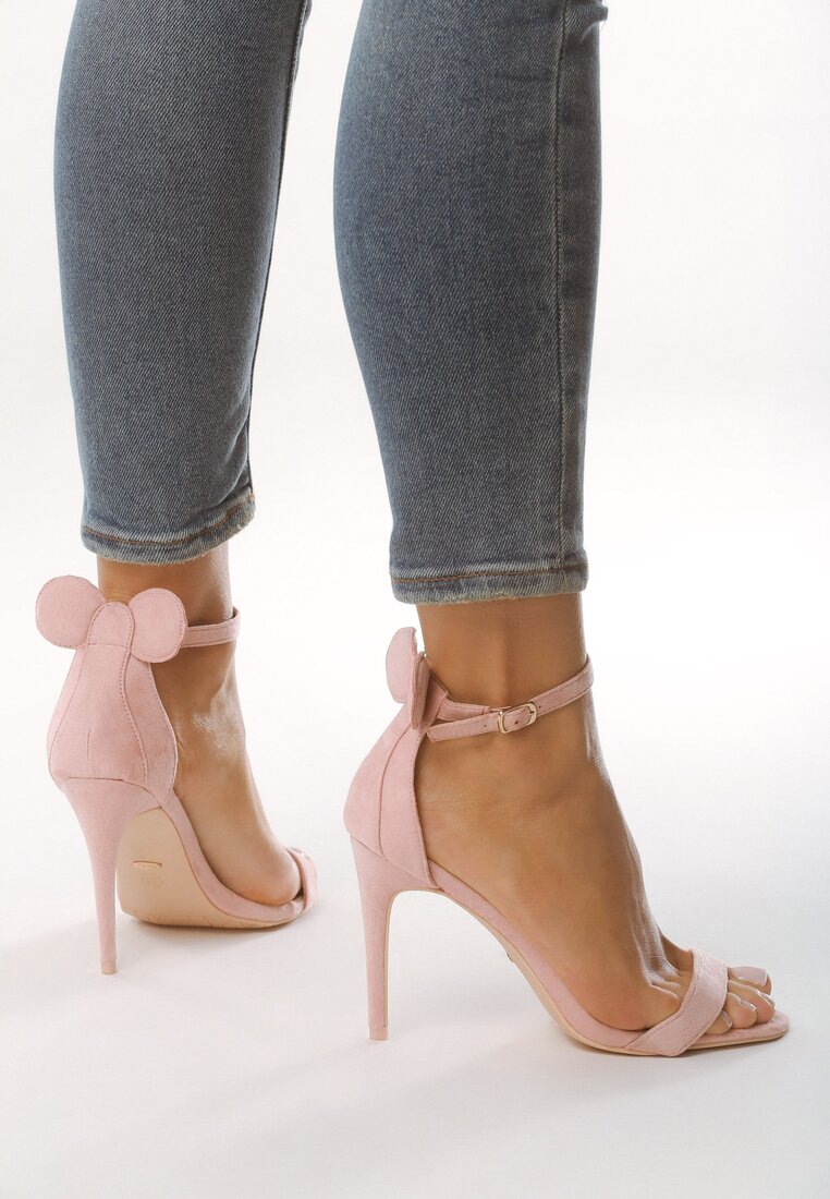 Różowe Sandały Cute Mouse