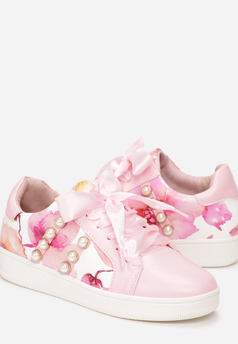 Różowe Sneakersy Burble