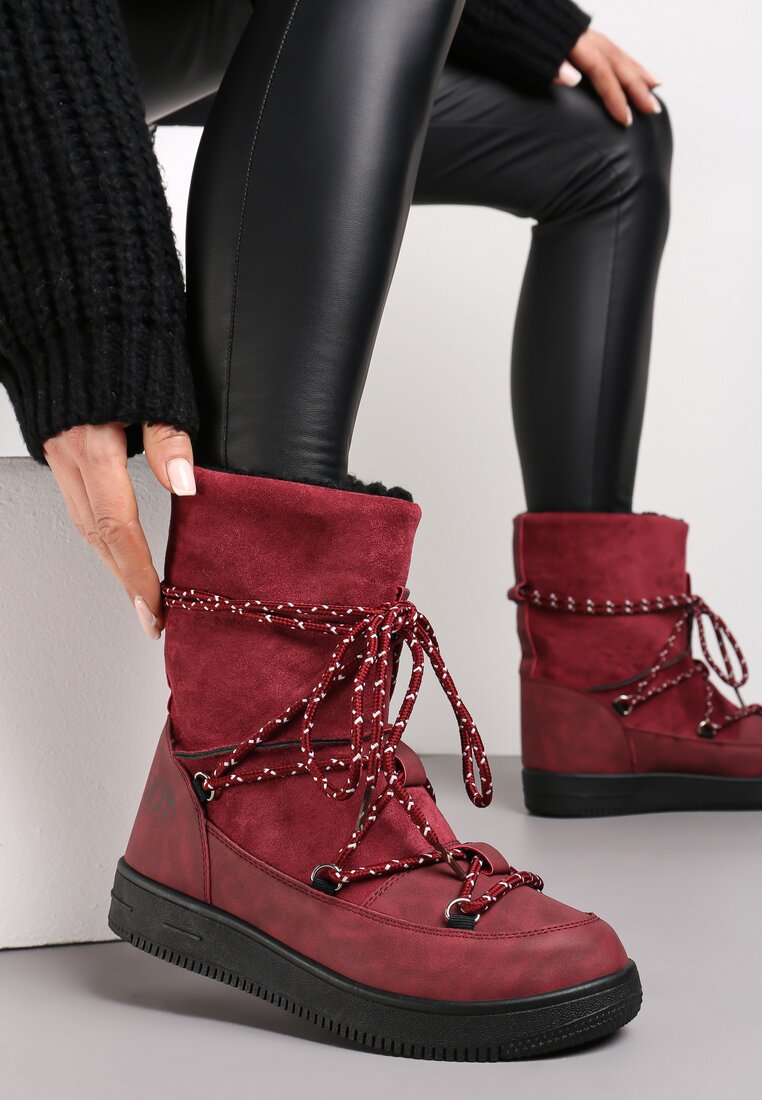 Bordowe Śniegowce Moonlight Dance