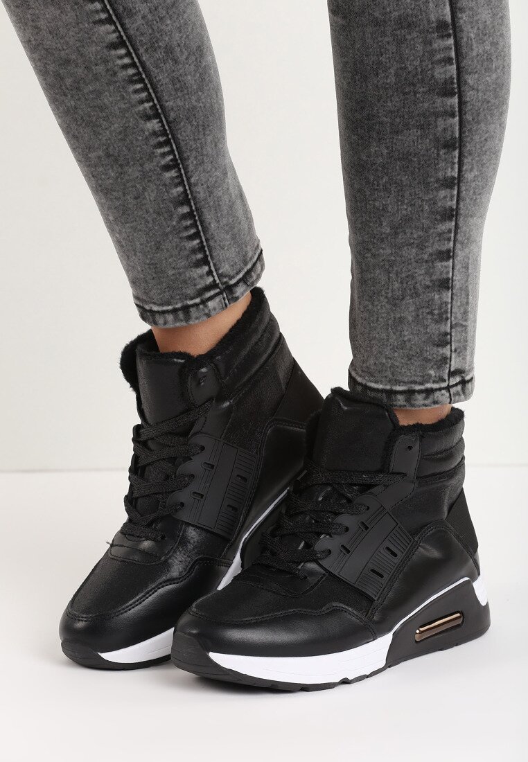 Czarne Sneakersy Visage