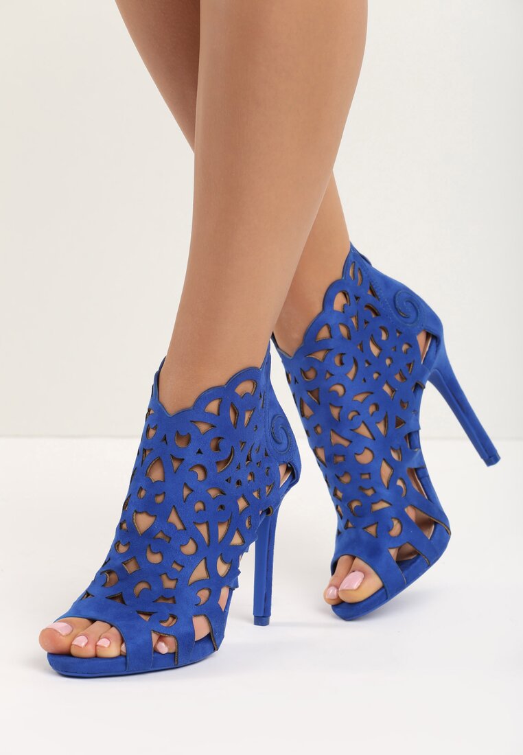 Niebieskie Sandały Holey