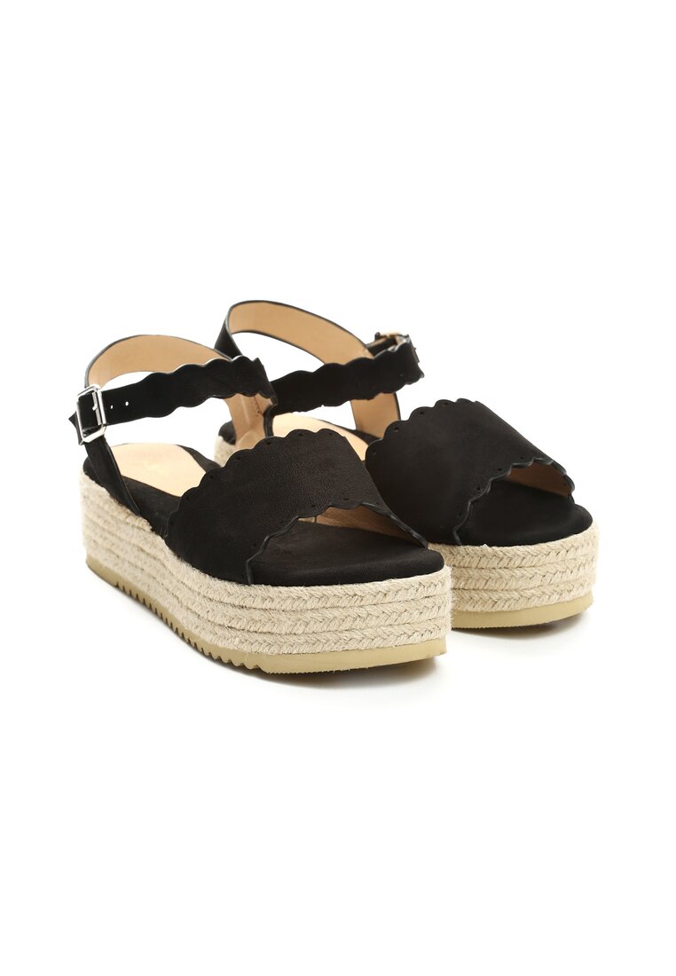 Czarne Sandały Stolen Heart