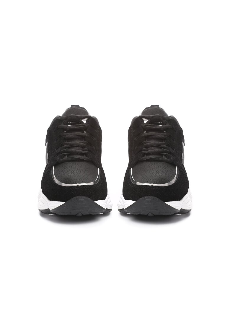 Czarne Sneakersy Stretch