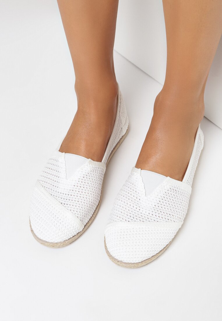 Białe Espadryle Qhesielle