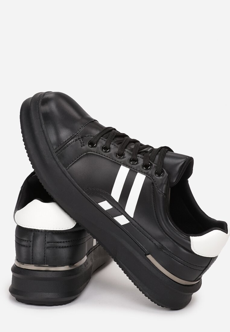 Czarne Sneakersy Aluvere