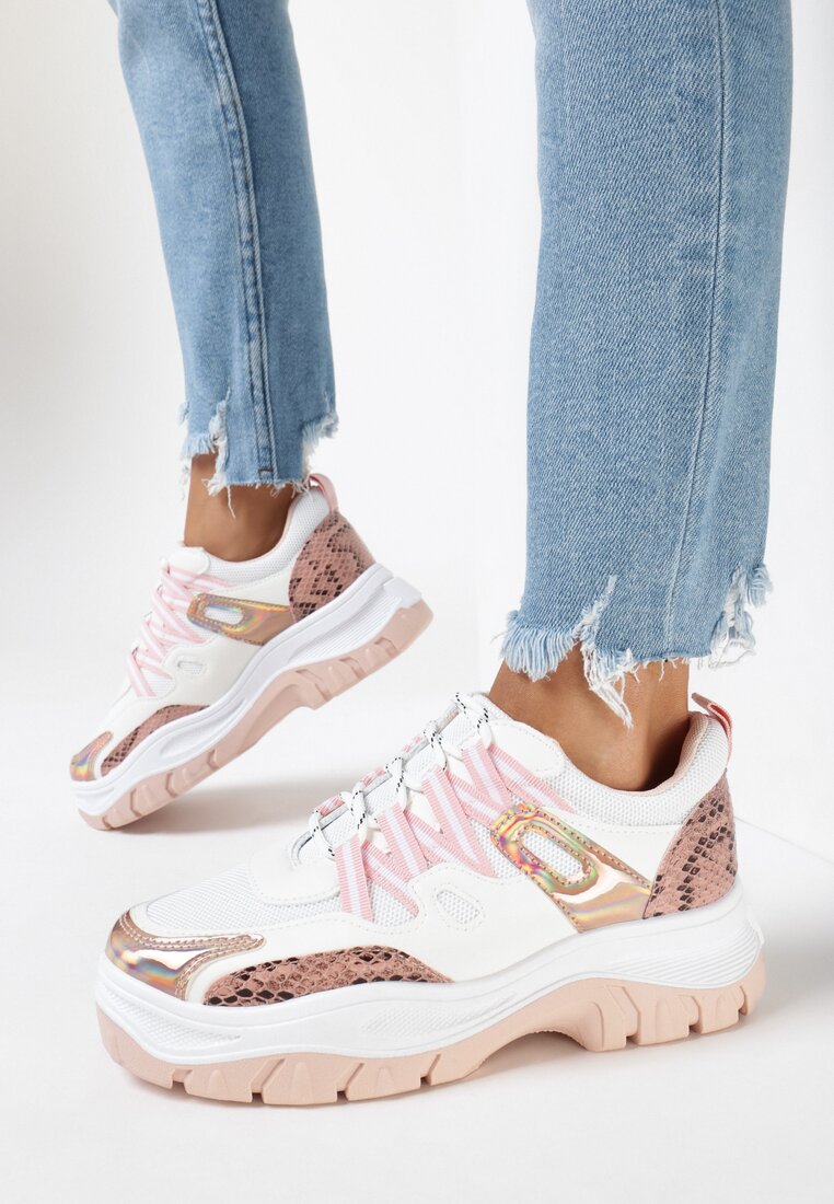 Biało-Różowe Sneakersy Foggyvine