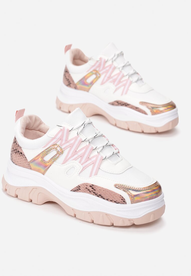 Biało-Różowe Sneakersy Foggyvine