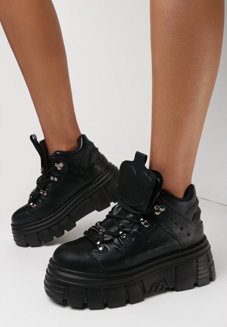 Czarne Sneakersy Ilathylia