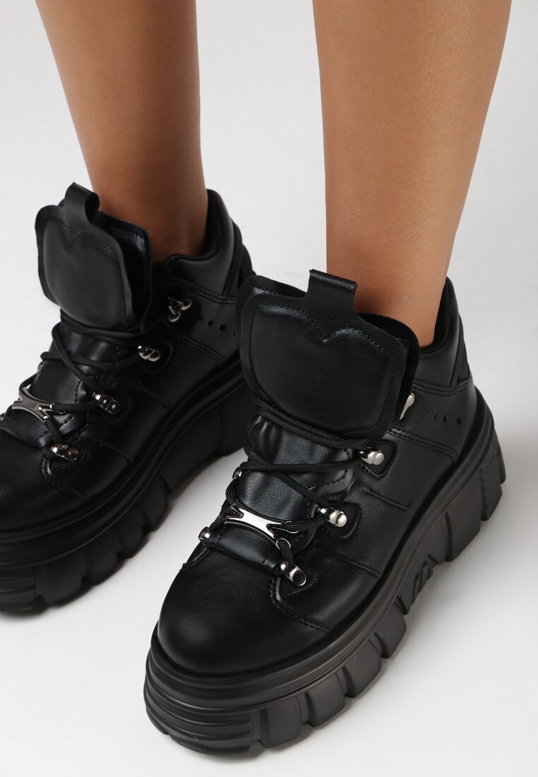 Czarne Sneakersy Ilathylia