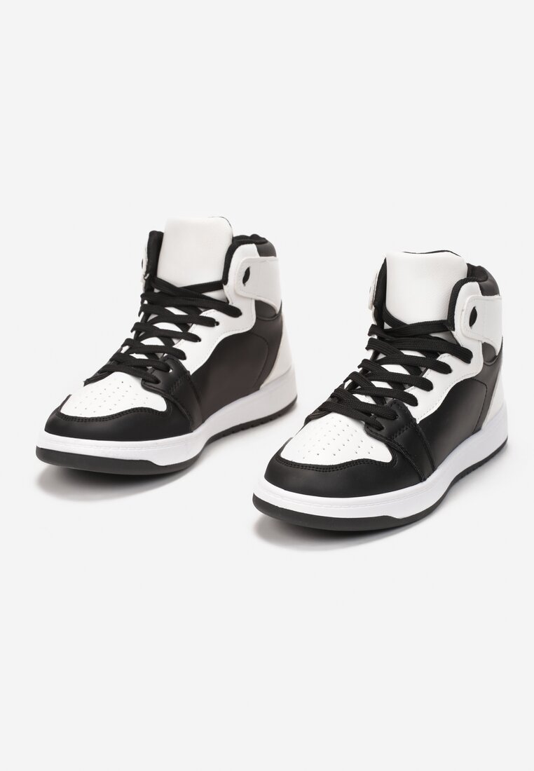 Czarno-Białe Sneakersy Larainy