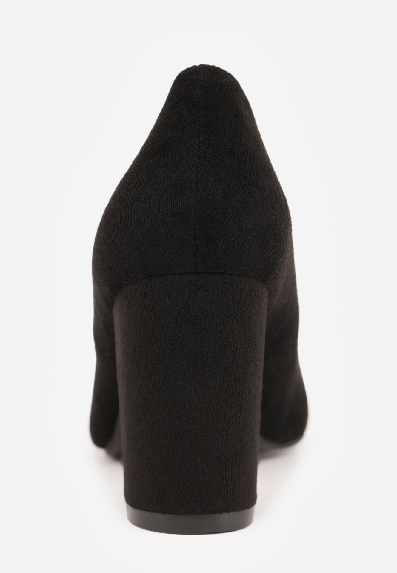 Czarne Klasyczne Czółenka na Obcasie ze Skórzaną Wkładką Maithria