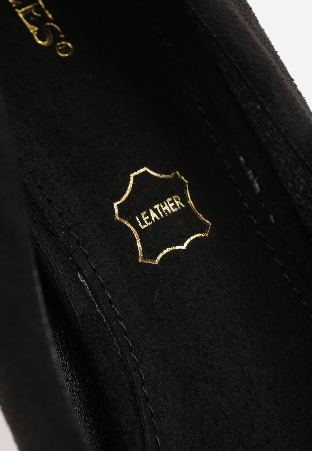 Czarne Klasyczne Czółenka na Obcasie ze Skórzaną Wkładką Maithria