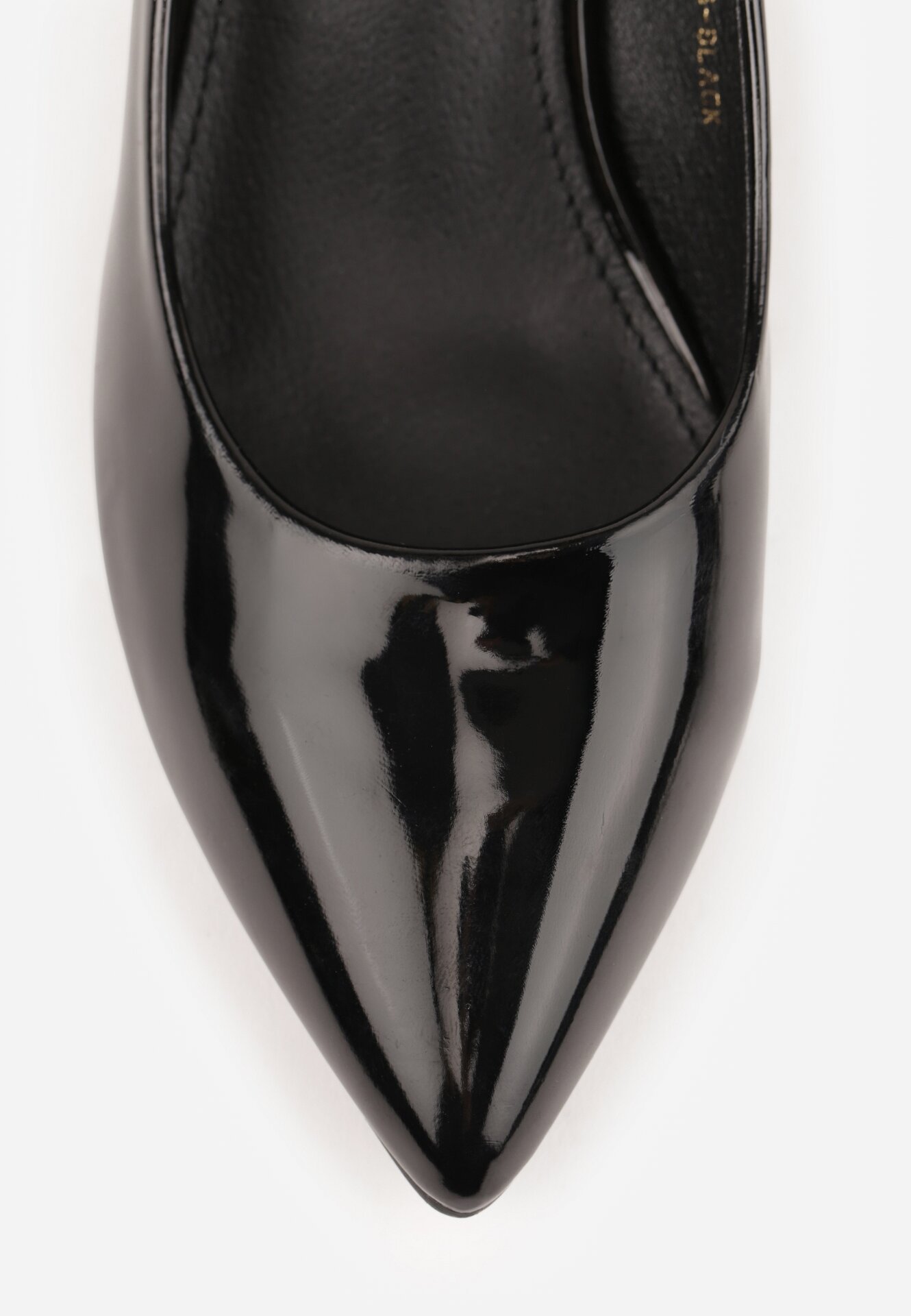 Czarne Klasyczne Czółenka na Szpilce ze Skórzaną Wkładką Valenthea