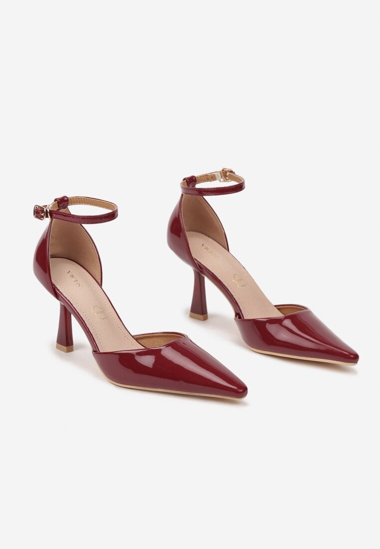 Pantofi stiletto Bordo