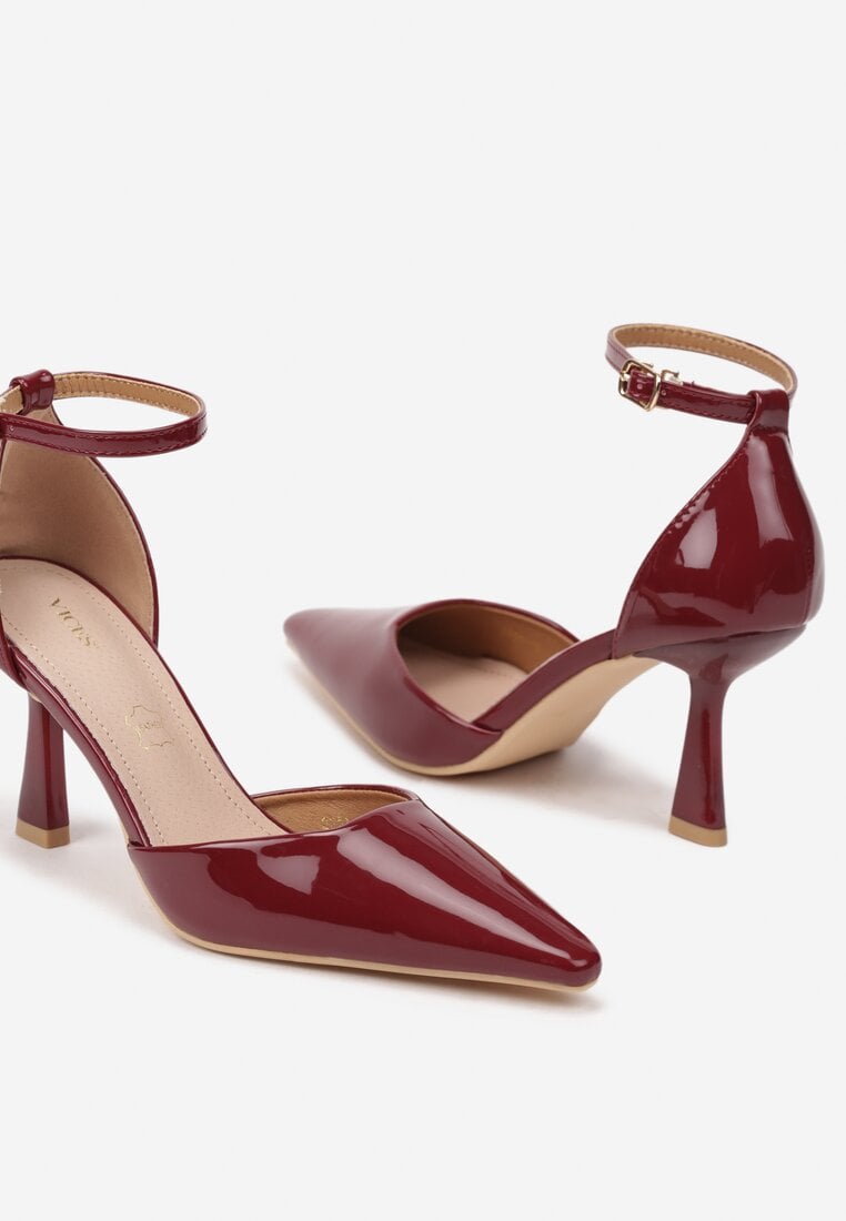 Pantofi stiletto Bordo