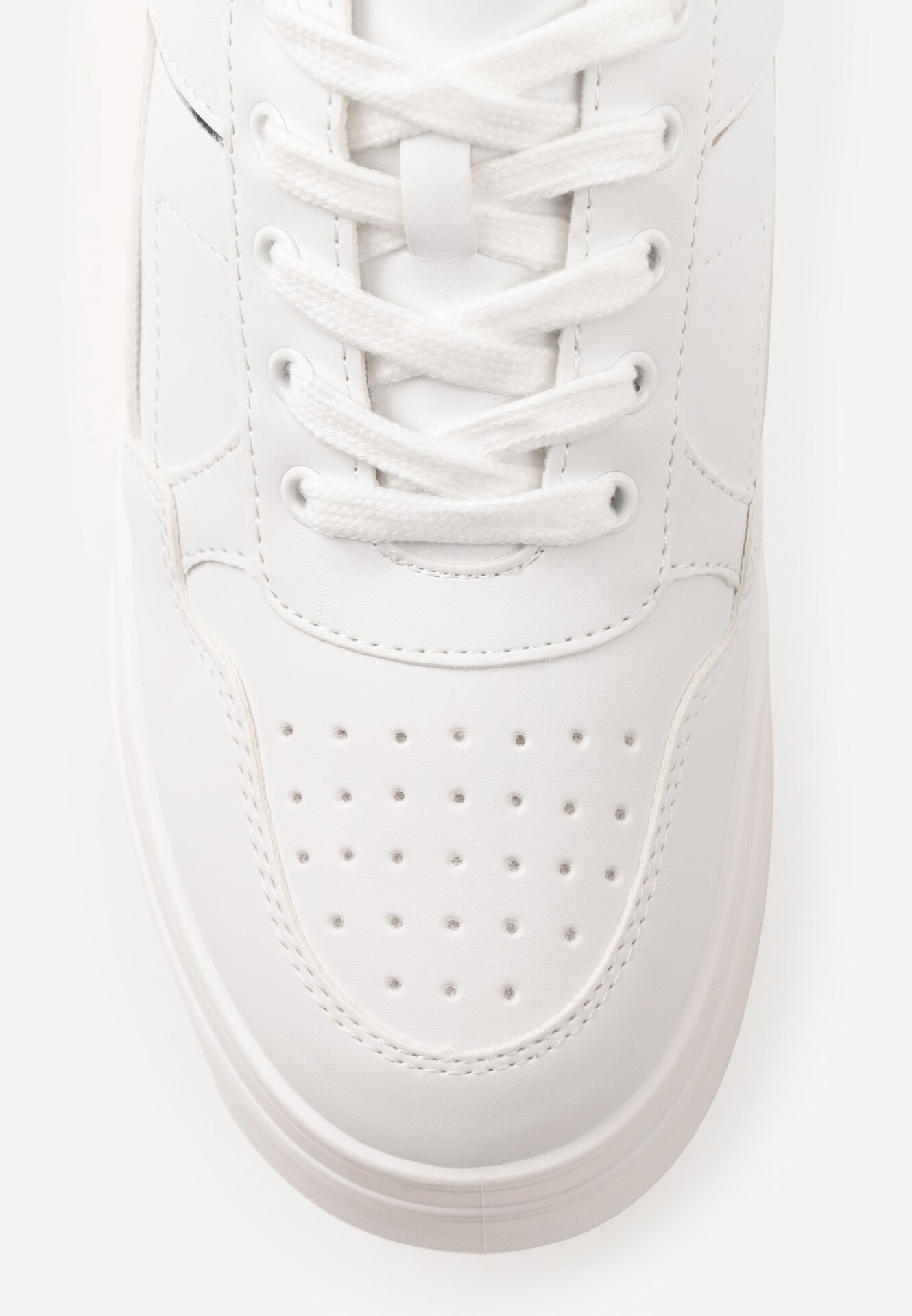 Sneakers Alb cu argintiu