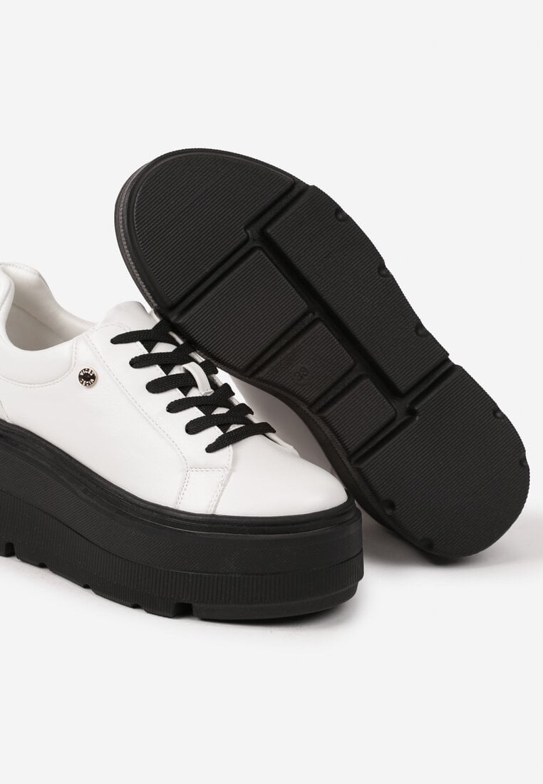 Sneakers Alb cu negru