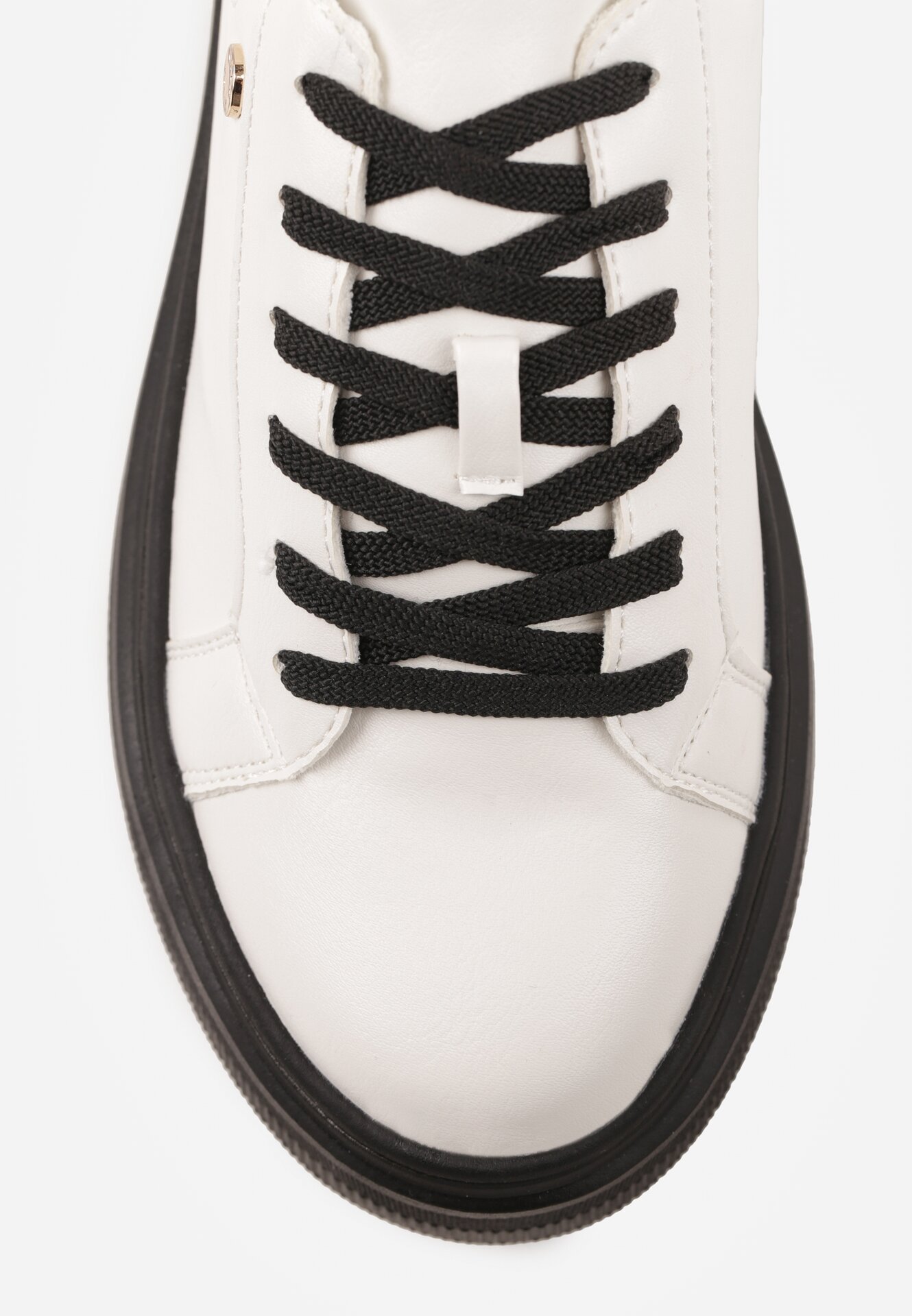 Sneakers Alb cu negru