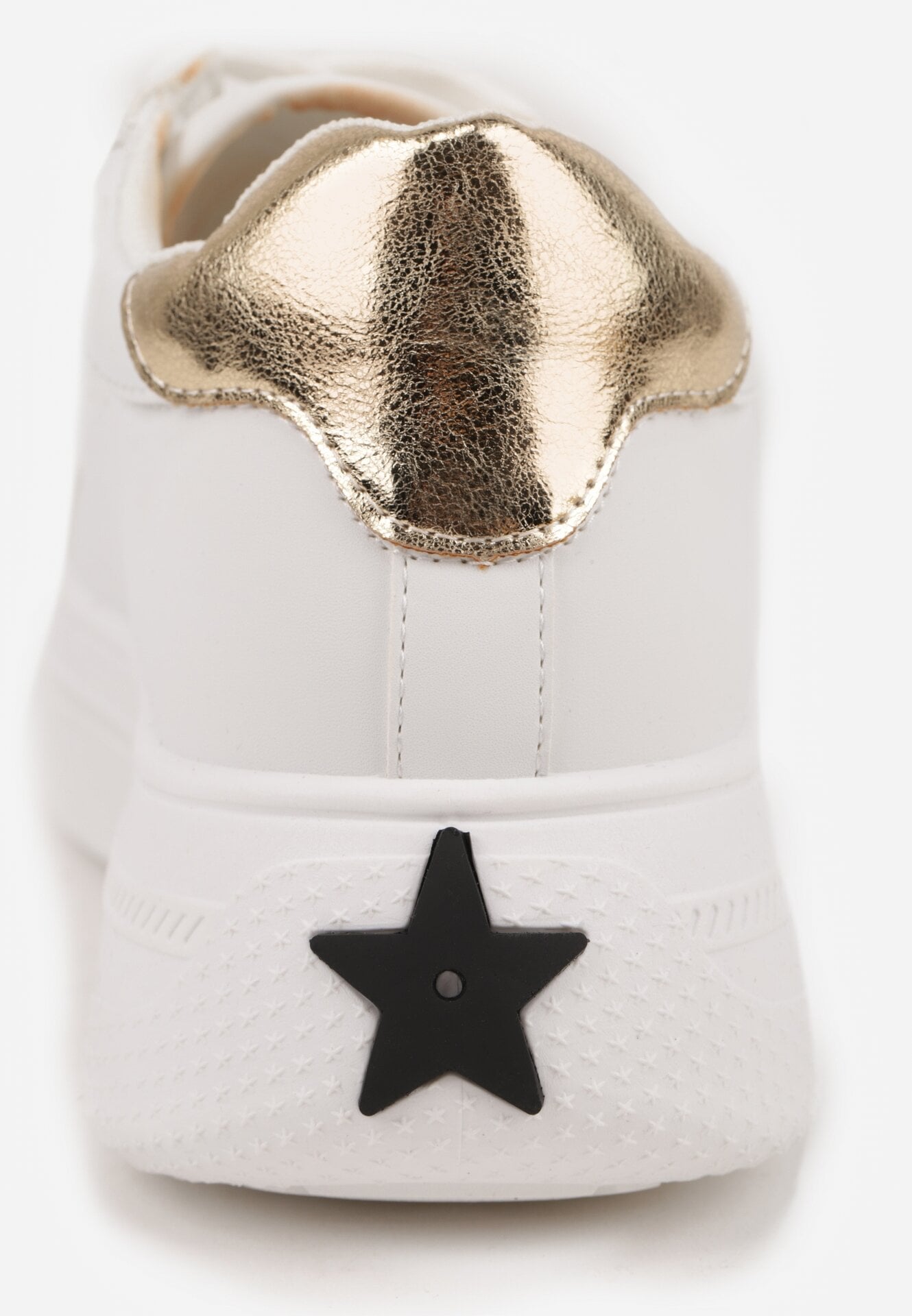 Sneakers Alb cu auriu