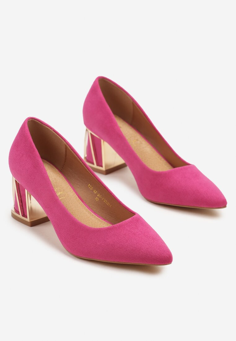 Pantofi cu toc Fucsia