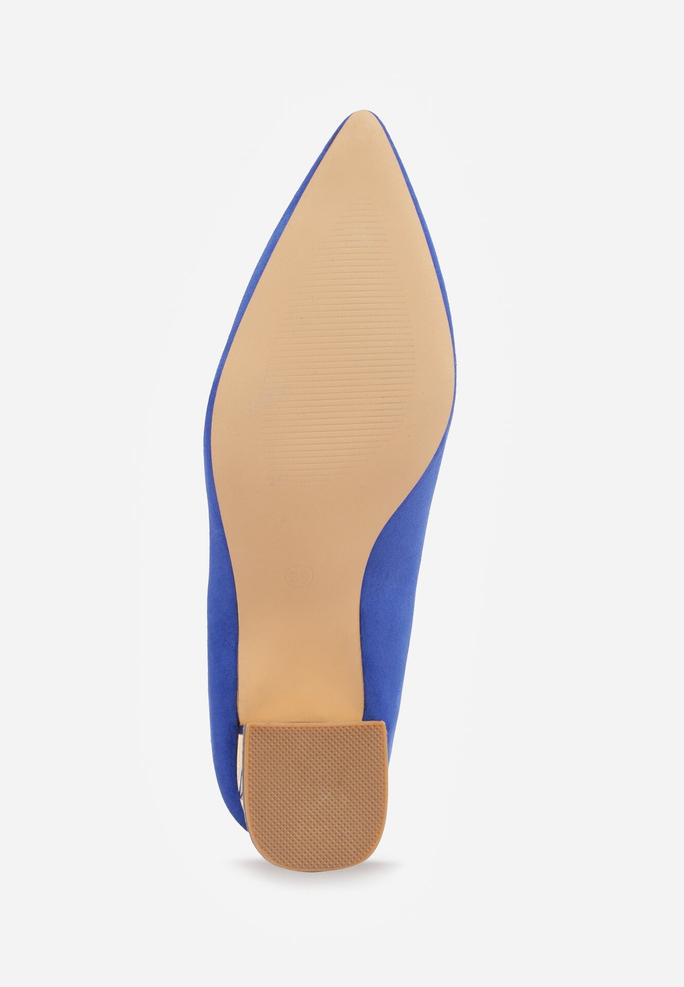 Niebieskie Czółenka Vices na Ozdobnym Słupku ze Skórzaną Wkładką Arvisel