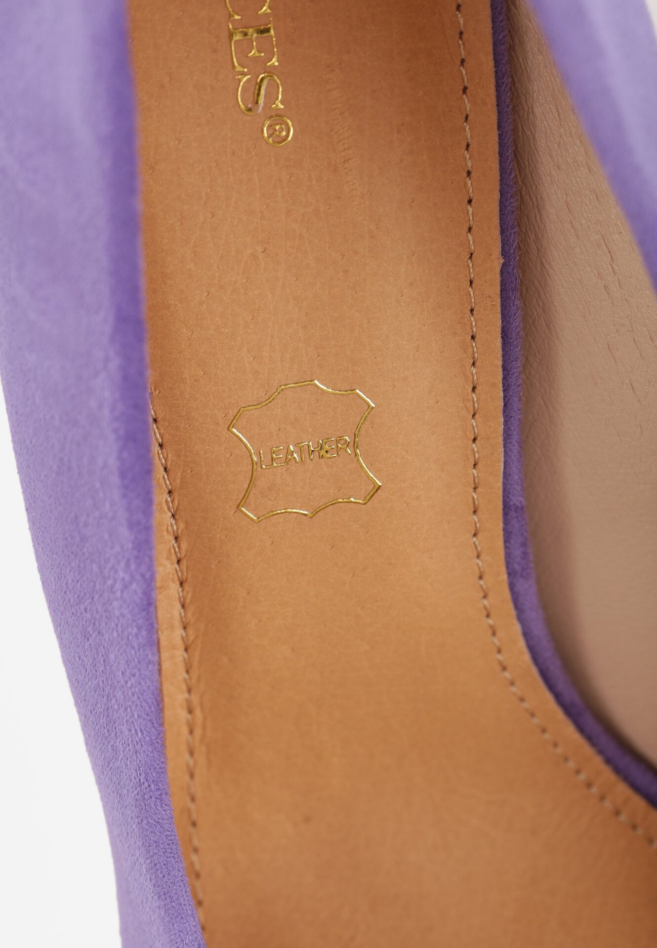 Ciemnofioletowe Klasyczne Szpilki Vices z Wkładką ze Skóry Naturalnej Ennoriel