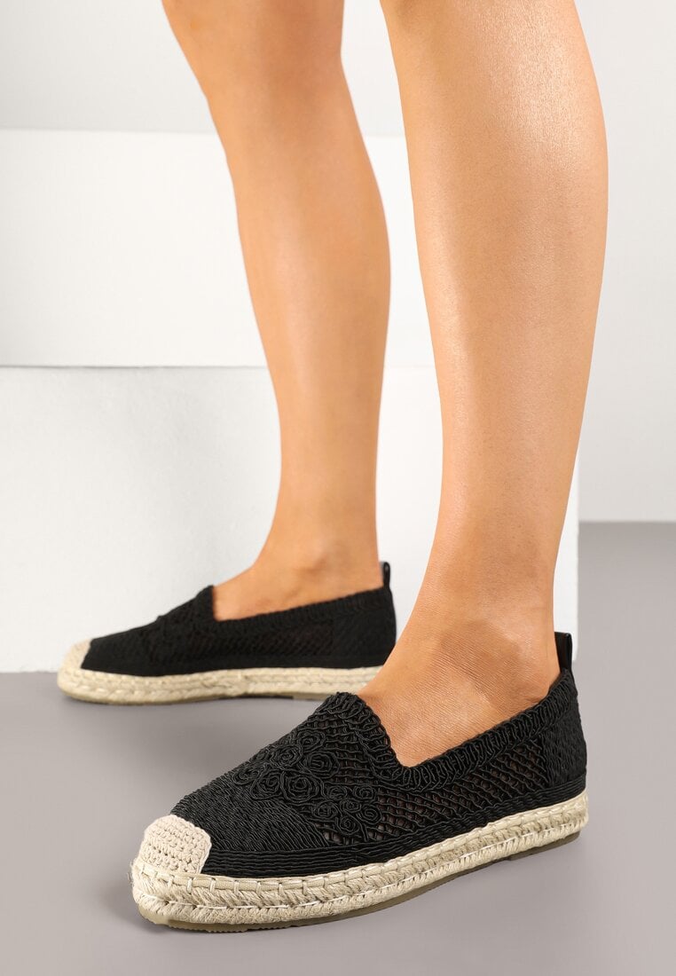 Fekete Espadrilles