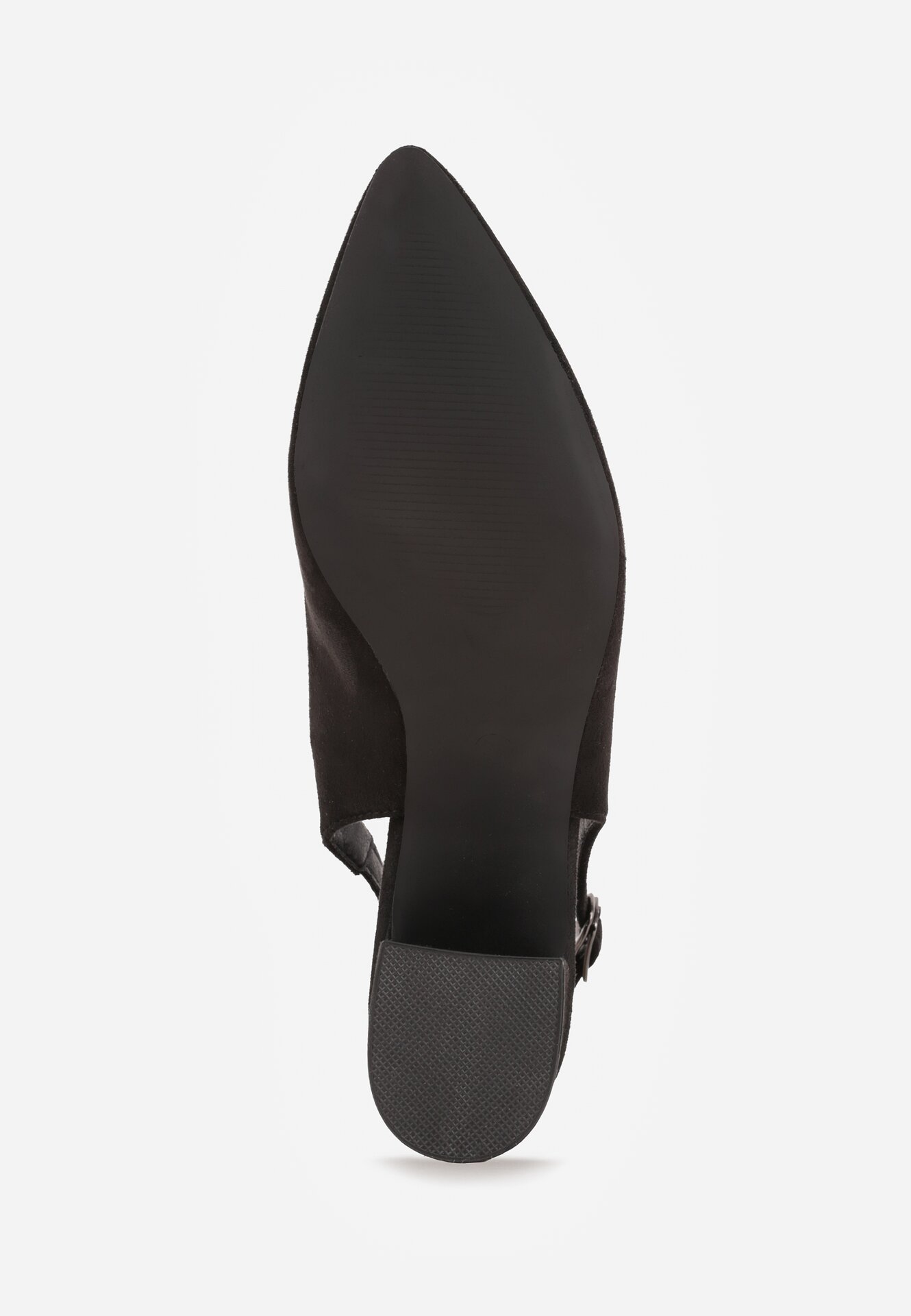 Czarne Sandały Vices na Obcasie Bez Pięty ze Skórzaną Wkładką Ciariliana