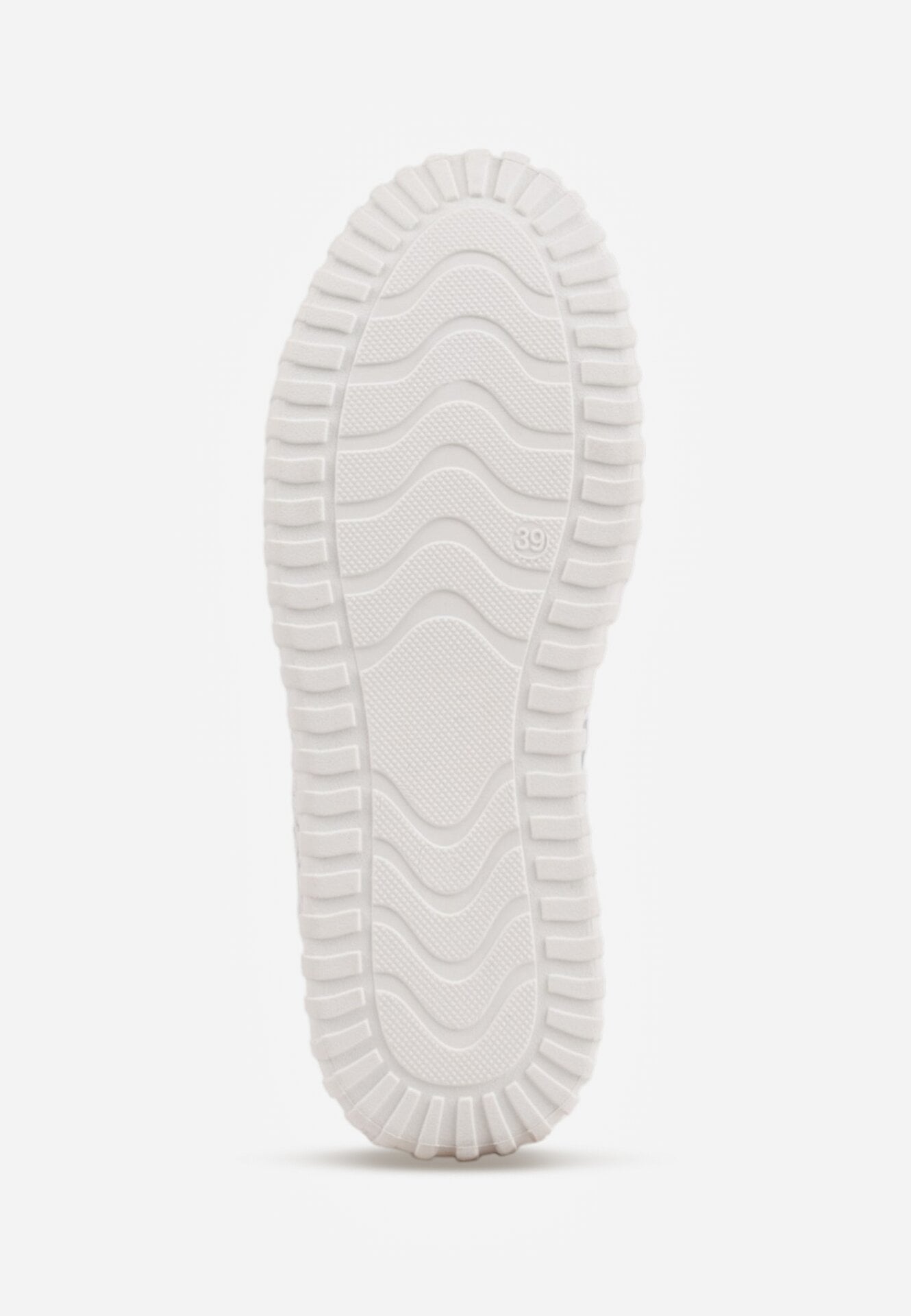 Białe Ażurowe Sneakersy Vices na Grubej Podeszwie z Tłoczeniem Luminise