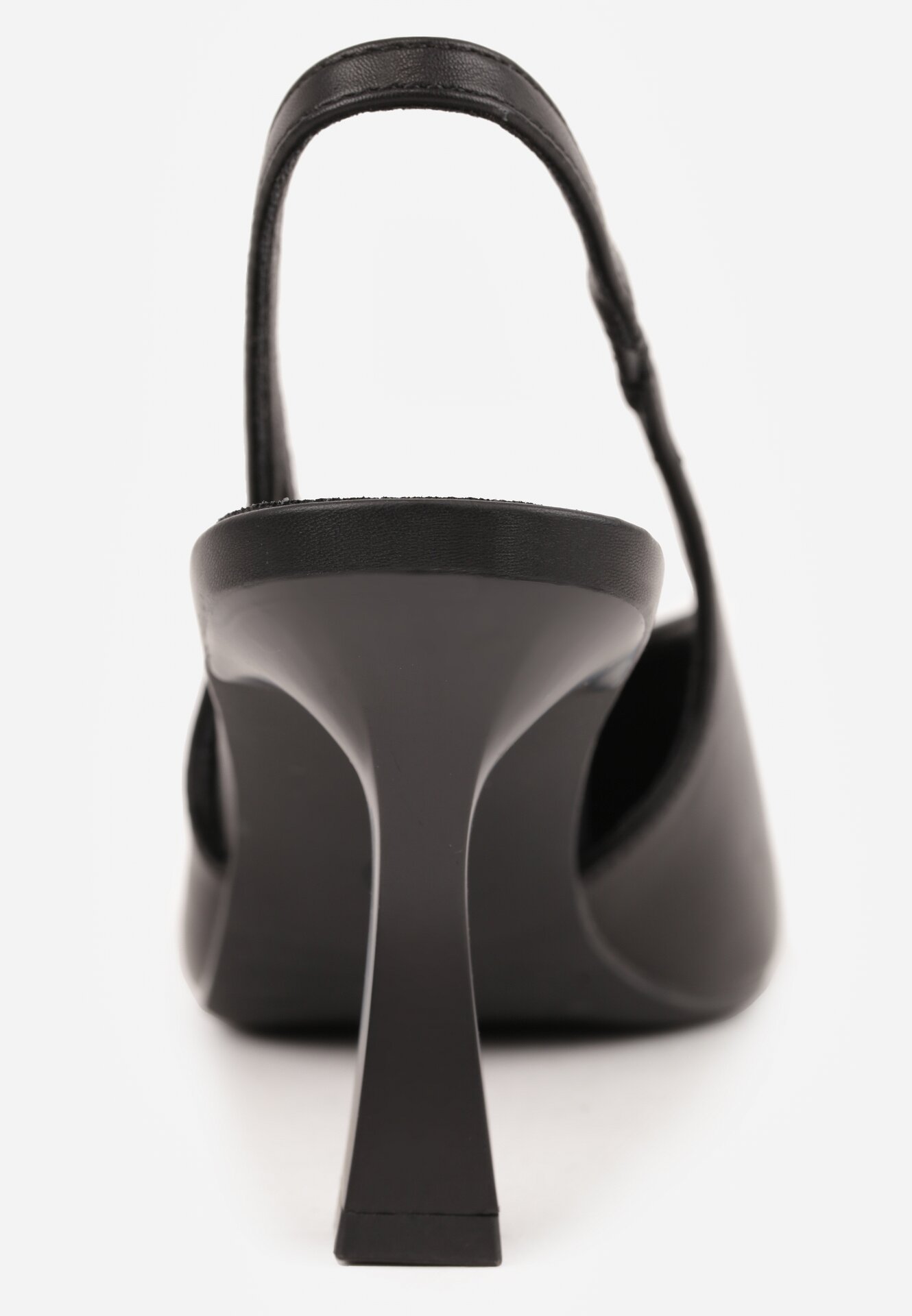 Czarne Czółenka Sandały Vices na Szpilce Bez Pięty Kolenna