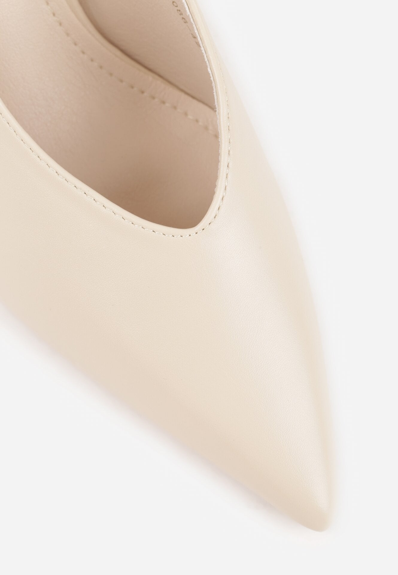 Beżowe Czółenka Sandały Vices na Szpilce Bez Pięty Kolenna