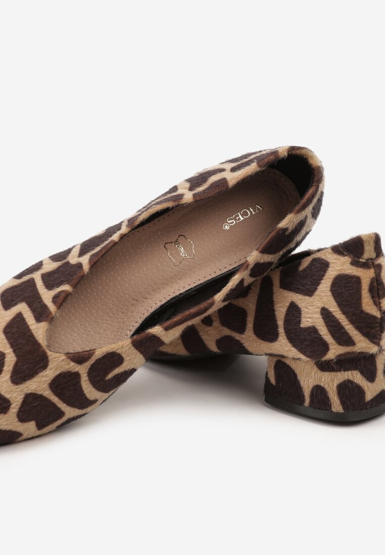 Pantofi cu toc Imprimeu leopard